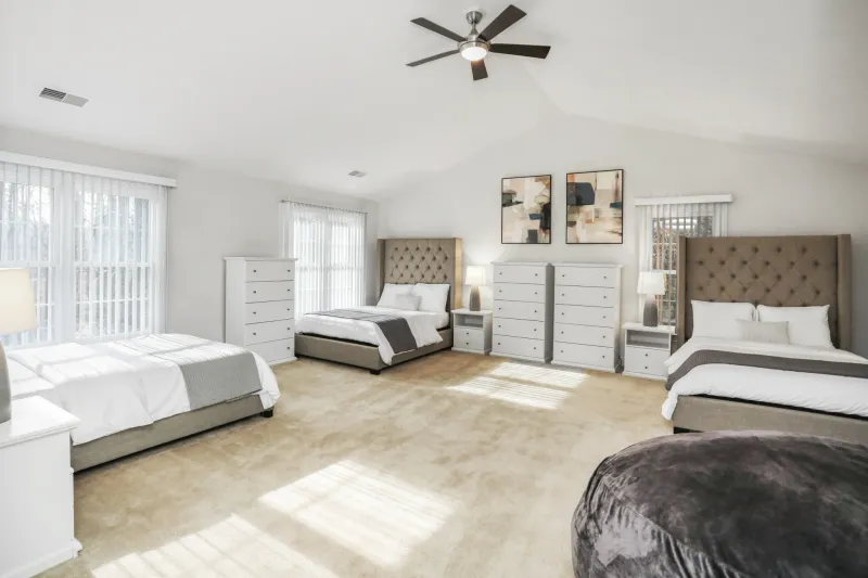 Master bedroom suite