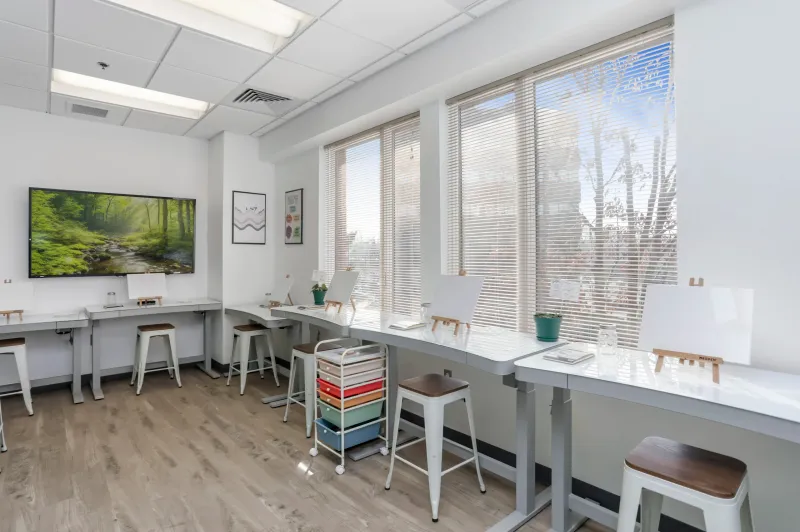 Creative art therapy room
